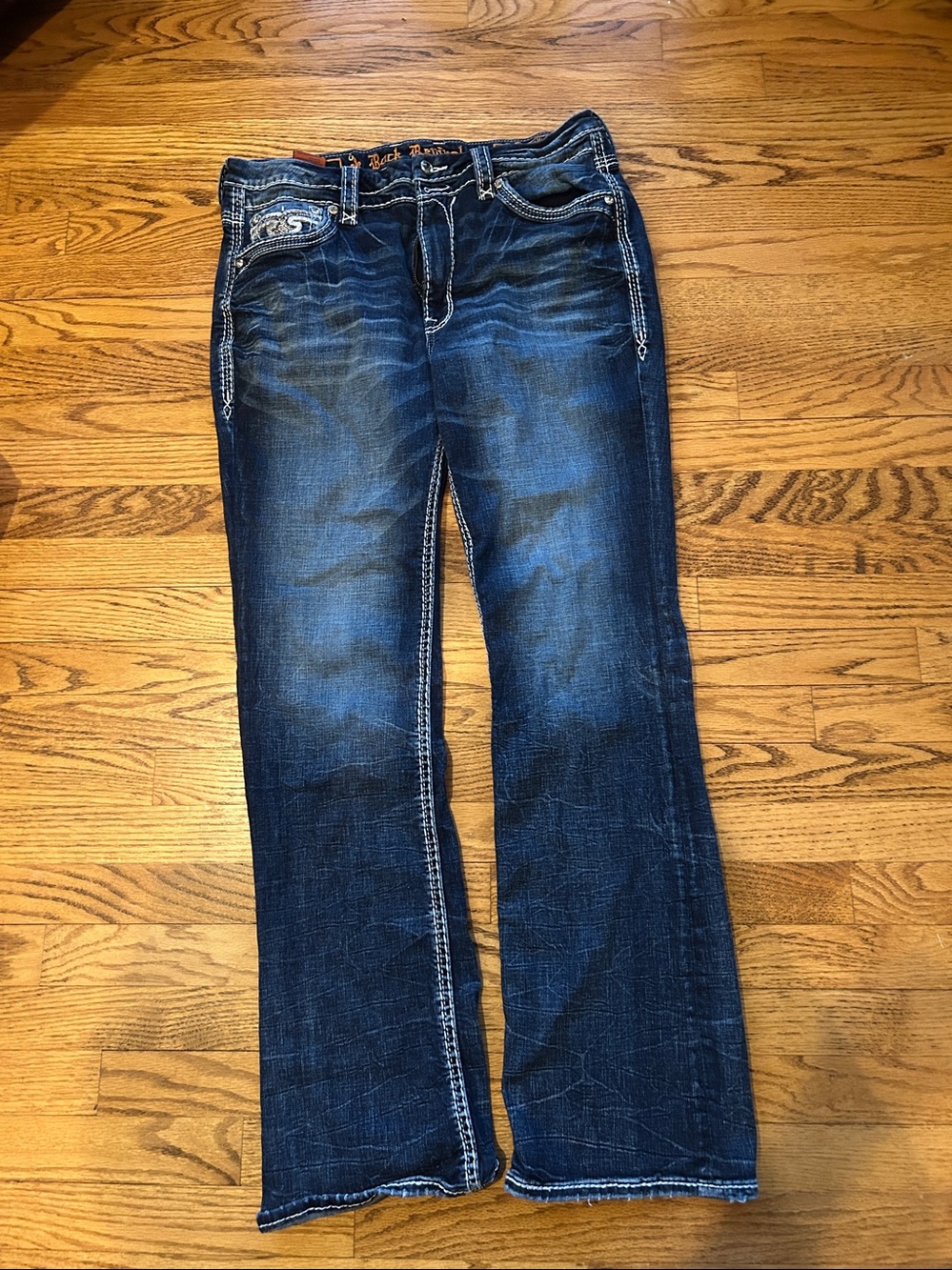 Rock Revival Alana Curvy High Rise Bootcut Jeans size 34 - Picture 5 of 9